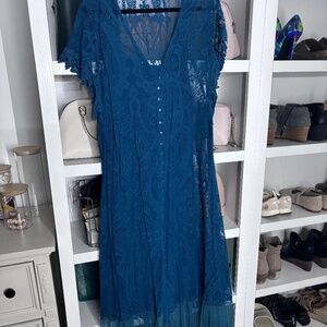 Blue Lace Dress from Torrid